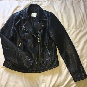 Ashely Outerwear Faux Leather Jacket